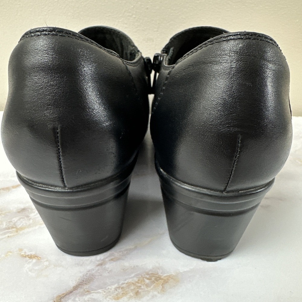 Clarks Collection Emslie Warren Leather Booties Women's 9.5 Comfort Black NEW - Picture 4 of 7